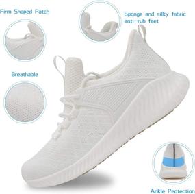 img 2 attached to 👟 Akk Women's Workout Shoes - Lightweight Non-Slip Sneakers for Running, Walking, Tennis, Training, Outdoor Sports