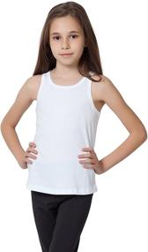 img 3 attached to 👚 Premium Organic Cotton Sleeveless Girls' Clothing: CAOMP Certified Tops, Tees & Blouses