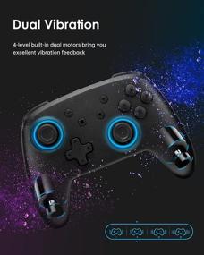 img 2 attached to Binbok Switch Controller: Wireless Gamepad with Motion Control, Dual Vibration, and Turbo - Compatible with Switch/Switch Lite