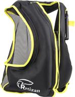 🏊 rrtizan adult swim vest: portable inflatable snorkel jacket for water sports safety логотип