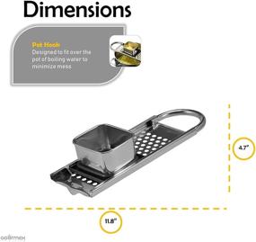 img 1 attached to 🍜 GOURMEX Stainless Steel Spaetzle Maker: Premium Grade Noodle Maker for Perfect Spaetzle Dumplings