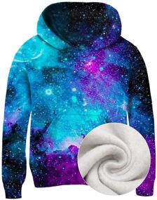 img 4 attached to 👕 Idgreatim Hoodies: Vibrantly Printed Sleeve Sweatshirt for Boys' Clothing