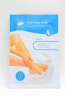 👣 pink&amp;iswan milk foot peel mask - ultimate callus remover and foot care kit - peel off mask - pedicure set for smooth feet - disposable foot booties included (1 pack) logo