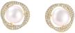 annbabic pearl stud earrings women logo
