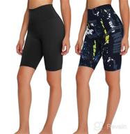 img 1 attached to QGGQDD 3 Pack High Waisted Biker Shorts for Women – 5" Buttery Soft Black Workout Yoga Athletic Shorts: Ultimate Comfort and Style review by Denise Davis