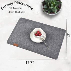 img 3 attached to Enhanced Furnily Placemats: High Absorbency and Table Resistant