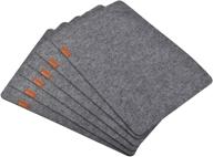 enhanced furnily placemats: high absorbency and table resistant logo