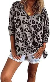 img 2 attached to COOLUCK Sweatshirt Fashion Leopard Thermal Women's Clothing