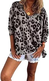 img 1 attached to COOLUCK Sweatshirt Fashion Leopard Thermal Women's Clothing