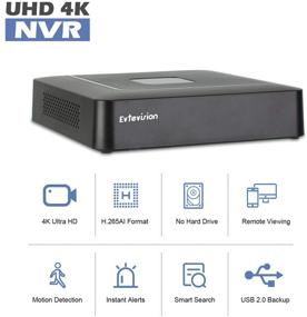 img 3 attached to 🎥 Evtevision 10-канальный NVR: Сетевой видеорегистратор высокой четкости для улучшенной системы видеонаблюдения CCTV (4K/5MP/4MP/3MP/1080P), удаленного просмотра и HD-вывода – Жесткий диск не включен.