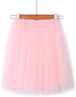 flofallzique tulle girls skirts: layered toddler tutu for dance, ages 1-12 logo