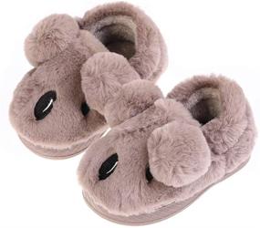 img 4 attached to 🏻 XYLUIGI Kids Animal Slippers: Toddler Outdoor Boys' Shoes