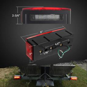 img 3 attached to Partsam 12V LED Submersible Low Profile Trailer Lights: 🚤 Waterproof Combination Tail Light Kit for Boats, Trucks, and Trailers