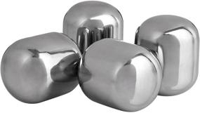 img 2 attached to Lily's Home SW283 Wine Chilling Pearls: Hand Polished Stainless Steel Set of 4 - Keep Your Wine Perfectly Chilled!