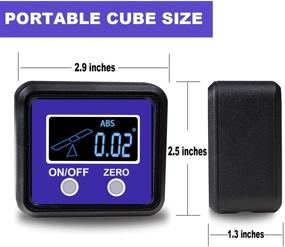 img 2 attached to 📐 EOUTIL Protractor Inclinometer V Groove Magnetic: Accurate Angle Measurement and Versatile Functionality