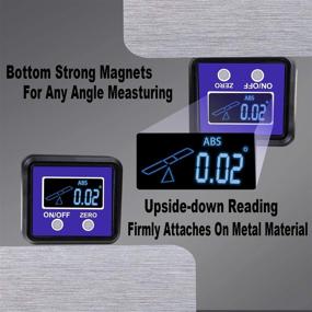 img 3 attached to 📐 EOUTIL Protractor Inclinometer V Groove Magnetic: Accurate Angle Measurement and Versatile Functionality