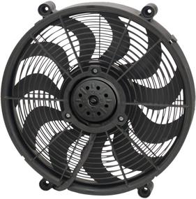 img 2 attached to Derale 18217 17-inch High Output Radiator Fan in Black