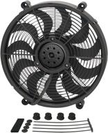 derale 18217 17-дюймовый вентилятор радиатора с высоким выходом черного цвета. логотип