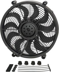 img 3 attached to Derale 18217 17-inch High Output Radiator Fan in Black