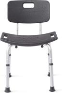 medline grey shower chair bath bench with back 💺 - supports up to 300 lb: reviews, benefits, and features логотип