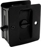 🔒 enhance privacy with designers impressions matte black pocket door lock : 53850 логотип