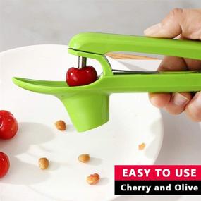 img 3 attached to 🍒 Green Cherry and Olive Pitter Tool for Efficient Pit Removal