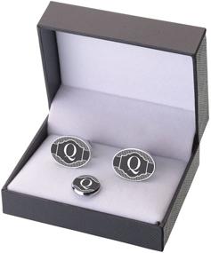 img 4 attached to Lillian Rose Monogram Letter Cufflinks Men's Accessories