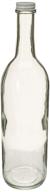 🍾 clear screw cap wine bottles - fastrack 750 ml (28mm metal screw caps, white) logo