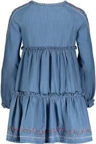 img 1 attached to 🌸 Chic and Stylish: Lucky Brand Girls' Long Sleeve Denim Dress - Perfect for Any Occasion!