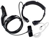 🎙️ fanverim throat mic microphone covert acoustic tube earpiece headset with finger ptt | compatible for motorola xpr6000 xpr6500 xpr6550 xpr7000 xpr7550 xir-p8200 xir-p8268 two-way radio logo