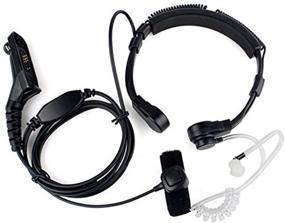 img 4 attached to 🎙️ Fanverim Throat Mic Microphone Covert Acoustic Tube Earpiece Headset with Finger PTT | Compatible for Motorola XPR6000 XPR6500 XPR6550 XPR7000 XPR7550 XiR-P8200 XiR-P8268 Two-Way Radio