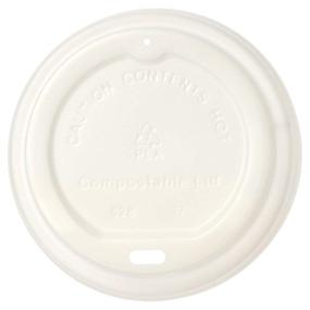 img 4 attached to 🔝 Pack of 500 AmazonBasics Compostable Hot Cup Lids for 10 oz. - 20 oz. Cups