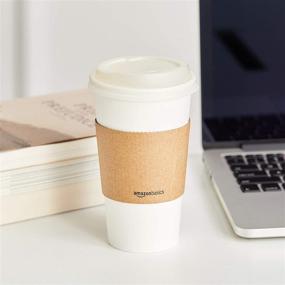 img 1 attached to 🔝 Pack of 500 AmazonBasics Compostable Hot Cup Lids for 10 oz. - 20 oz. Cups