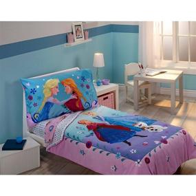 img 1 attached to Disney Frozen 4-Piece Toddler Bedding 👑 Set: Dreamy Comfort for Your Little One