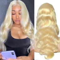 👩 20 inch blonde 613 lace front wig human hair blonde body wave pre plucked lace frontal wigs 13x4 blonde lace front wigs with baby hair 613 blonde body wave lace frontal wig logo