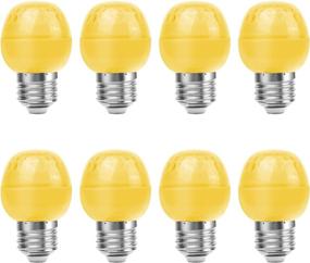 img 4 attached to Vibrant Yellow LED Light Bulb 3W: Perfect 25W Equivalent, E26 Base G45 Small Vanity Lights for String Lights