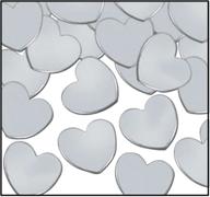 💖 shimmering silver fanci-fetti hearts: perfect party accessory - 1 oz/pkg, 1 count logo