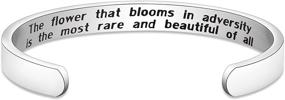 img 4 attached to 💐 Mulan Inspired Bracelet: Adversity Blooms Most Rare and Beautiful - Princess Jewelry