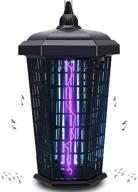 🦟 bug zapper outdoor mosquito trap fly killer: 4200v electric insect lamp catcher 30w powerful - waterproof, dusk to dawn sensor electronic light bulb for garden, patio large, 1 acre logo