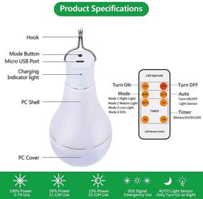 img 3 attached to 🔦 Powerful Rechargeable Lighting for Hurricane Emergencies: Afoskce