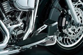 img 1 attached to 🏍️ Хромированный удлиненный тормозной педаль Kuryakyn 1071 для мотоциклов Harley-Davidson 2008-2013 - Компонент педали управления мотоциклом