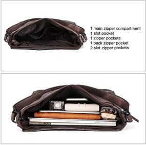 img 1 attached to Женские кожаные сумки через плечо и кошельки CLUCI для сумок хобо: стиль встречается с удобством