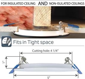 img 3 attached to Nadair SL4 900 12WH4KBN LED Dimmable Recessed Junction