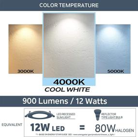 img 1 attached to Nadair SL4 900 12WH4KBN LED Dimmable Recessed Junction