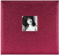 mcs mbi 13.5x12.5 inch crimson sparkle scrapbook album with 12x12 inch pages and photo opening (860134) logo