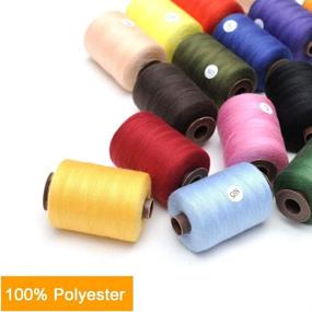 img 3 attached to KEIMIX Polyester Sewing Threads Machine Sewing for Thread & Floss