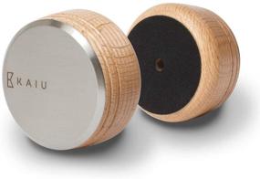 img 2 attached to 🔸 KAIU Vinyl Record Weight Stabilizer with Oak Finish
