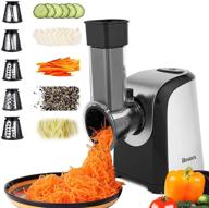 convenient homdox electric cheese grater: a professional salad shooter and 🧀 slicer with one-touch control and 5 free attachments for fruits, vegetables, and cheeses логотип