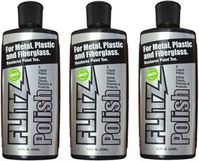 img 4 attached to 🔧 Flitz LQ 04587-3A-3PK Metal, Plastic and Fiberglass Liquid Polish, 7.6 oz. Bottle, 3-Pack - Ultimate Restoration and Polish for Metals, Plastics, and Fiberglass