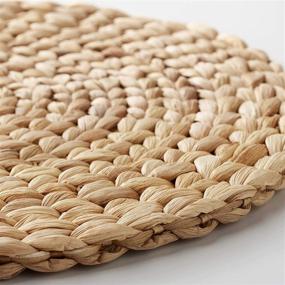 img 3 attached to Enhance your dining experience with HNCmua Round Woven Rattan Placemats